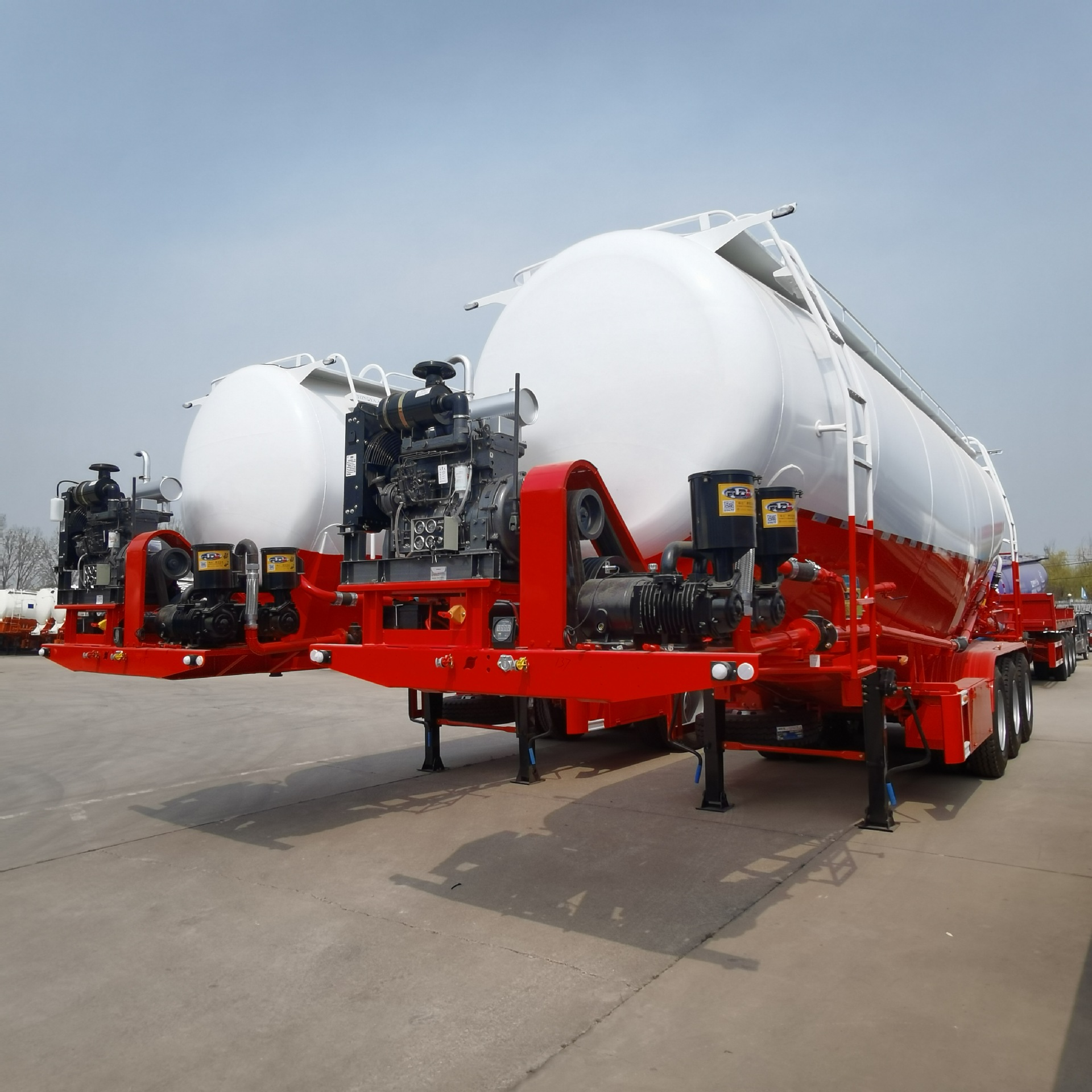 3 Axle Bulk Cement Tanker Trailer