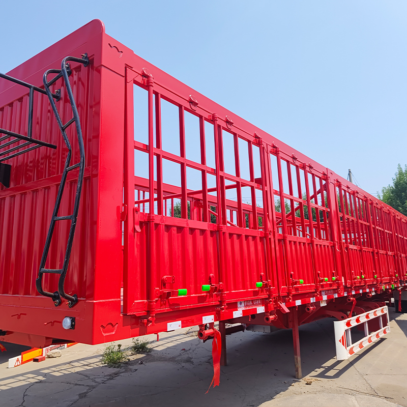 3 Axles Fence Flatbed Trailer