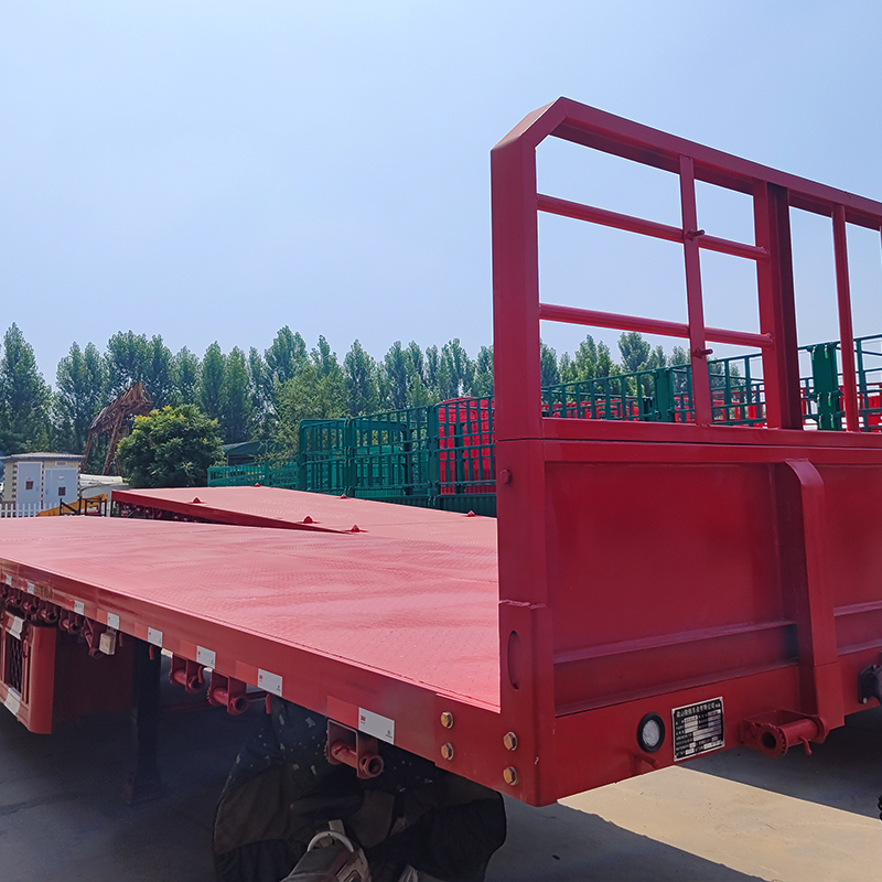 Heavy Truck 3 4 5 Axles Container Flatbed Trailer