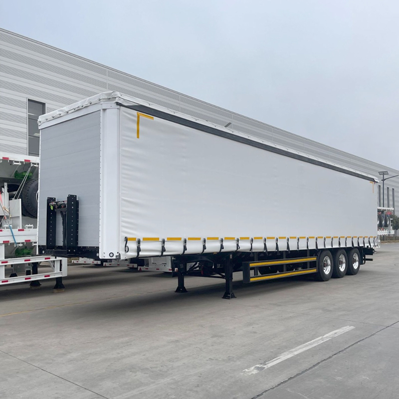 Corn Transport Curtain Side Semi Trailer