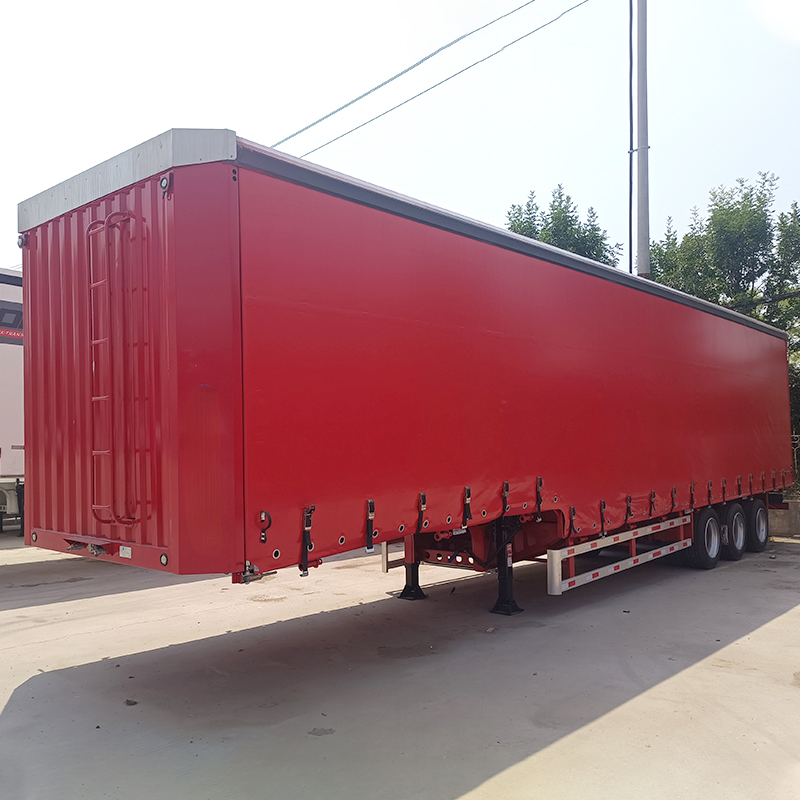 Corn Transport Curtain Side Semi Trailer