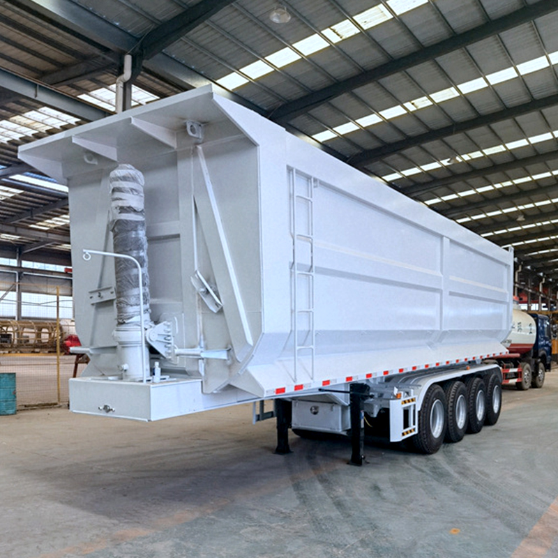 3 Axles 80 Tons U Shape Tipper Semi Trailer