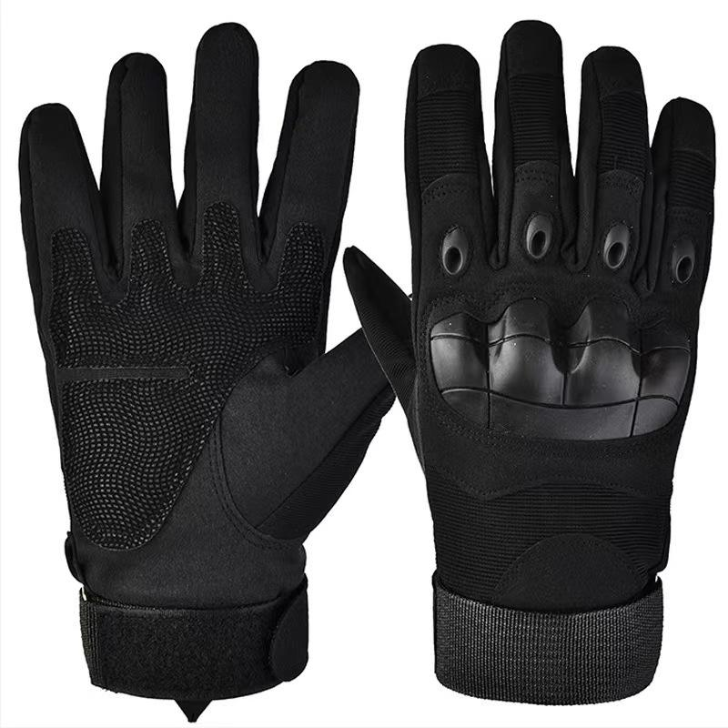SONICE Factory Sports Smart Hard Knuckle Combat Full Finger Tactical Gloves with Touch Screen Technology Made of Premium Leather