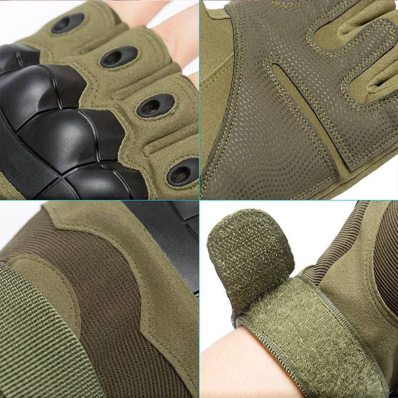SONICE Microfiber Half Finger Tactical Gloves Touch Screen Resistant Outdoor Shooting Mount Personal Defense Equipment