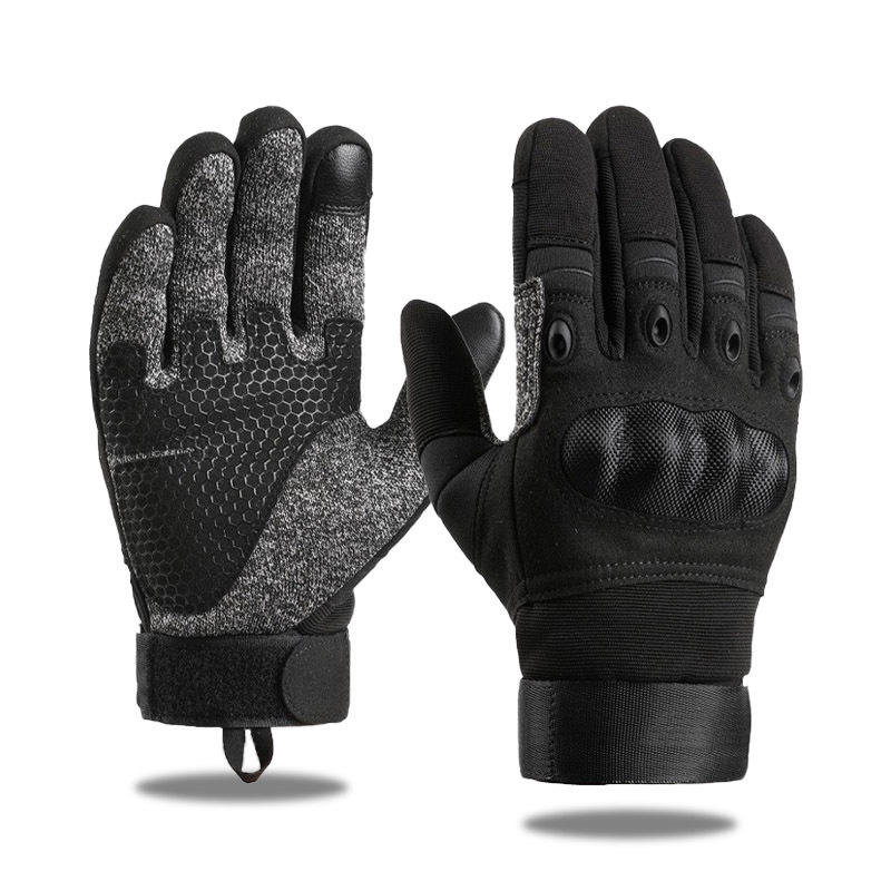 Cut Resistant Motorcycle Gloves, Leather/HPPE, Breathable, Non-Slip, Touch Screen, Reinforced Noodles, Durable, For Training
