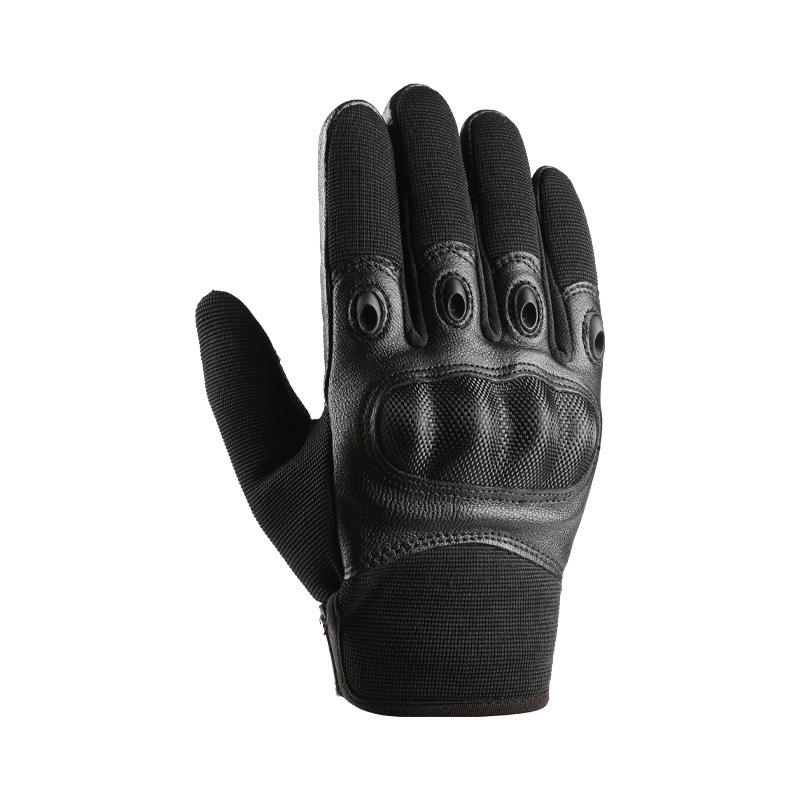 SONICE Motorcycle Gloves, Leather, Touch Screen, Noodle Protection, Durable, HPPE, Anti-Cut Level 5, Tactical Shooting Gloves
