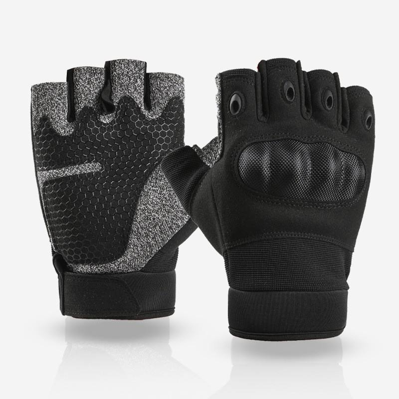 Resistant Tactical Gloves in Leather/HPPE with Touch Screen, Noodle Protection, for Cycling, Fishing, Motorcycling, Training and Outdoor Activities