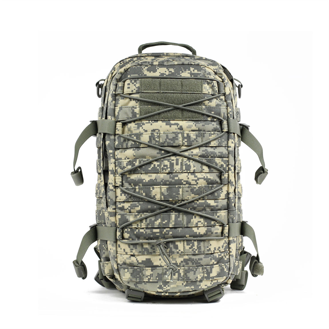 Tactical Backpack 25L 1000D Nylon Molle System Waterproof Durable Outdoor Camping Hiking Polyester Air Cushion Belt Camouflage Design