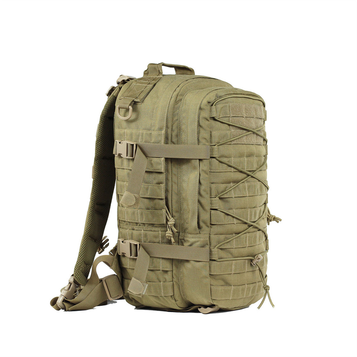 Tactical Backpack 25L 1000D Nylon Molle System Waterproof Durable Outdoor Camping Hiking Polyester Air Cushion Belt Camouflage Design