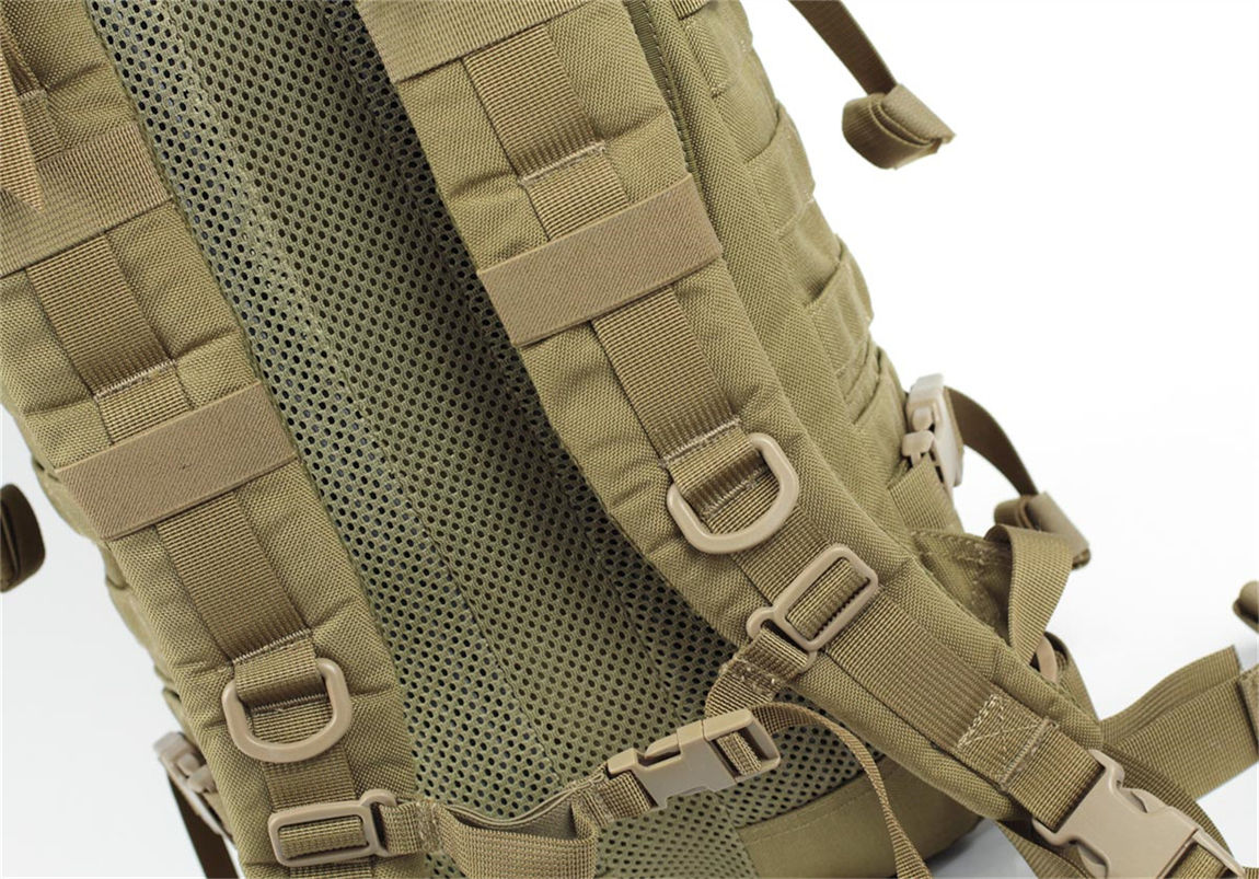 Tactical Backpack 25L 1000D Nylon Molle System Waterproof Durable Outdoor Camping Hiking Polyester Air Cushion Belt Camouflage Design