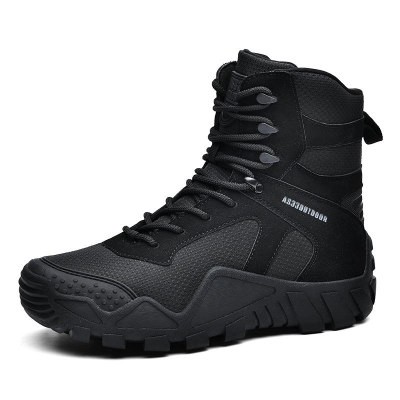 Winter Anti-Slip Tactical Boots, Hiking, Mountaineering, Wear Resistant Ankle Boots, Desert Tactical Training Boots