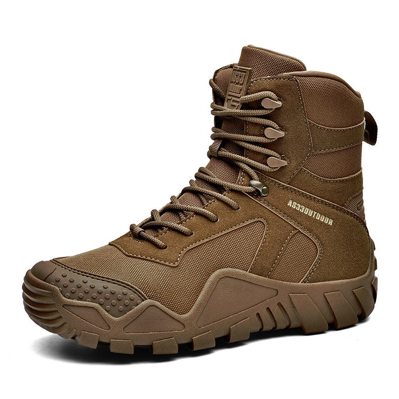 Winter Anti-Slip Tactical Boots, Hiking, Mountaineering, Wear Resistant Ankle Boots, Desert Tactical Training Boots