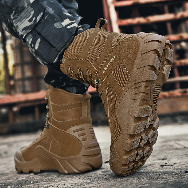 Winter Anti-Slip Tactical Boots, Hiking, Mountaineering, Wear Resistant Ankle Boots, Desert Tactical Training Boots