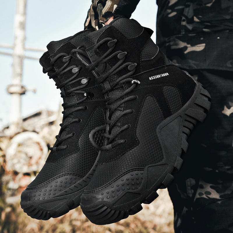 Winter Anti-Slip Tactical Boots, Hiking, Mountaineering, Wear Resistant Ankle Boots, Desert Tactical Training Boots