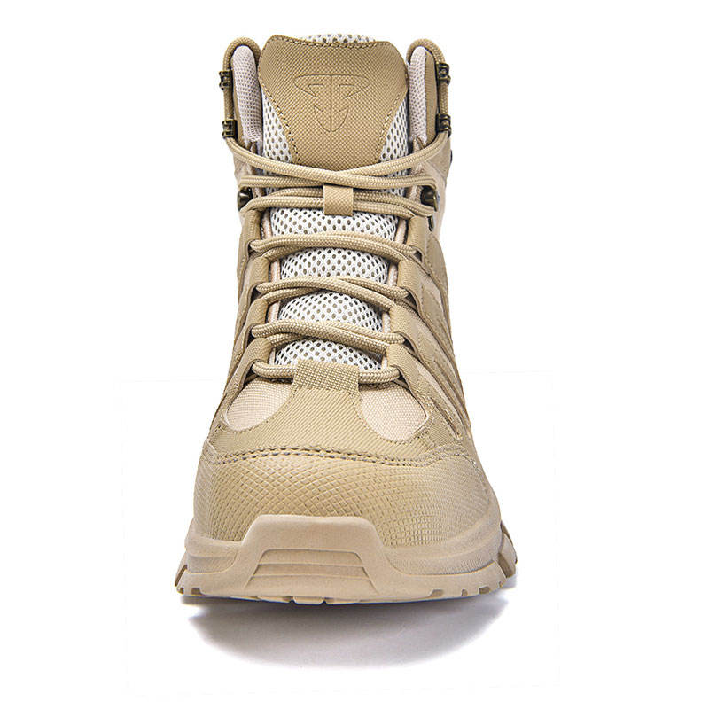 Outdoor Tactical Combat Desert Boots Waterproof with Laces for Men Hiking Shoes for