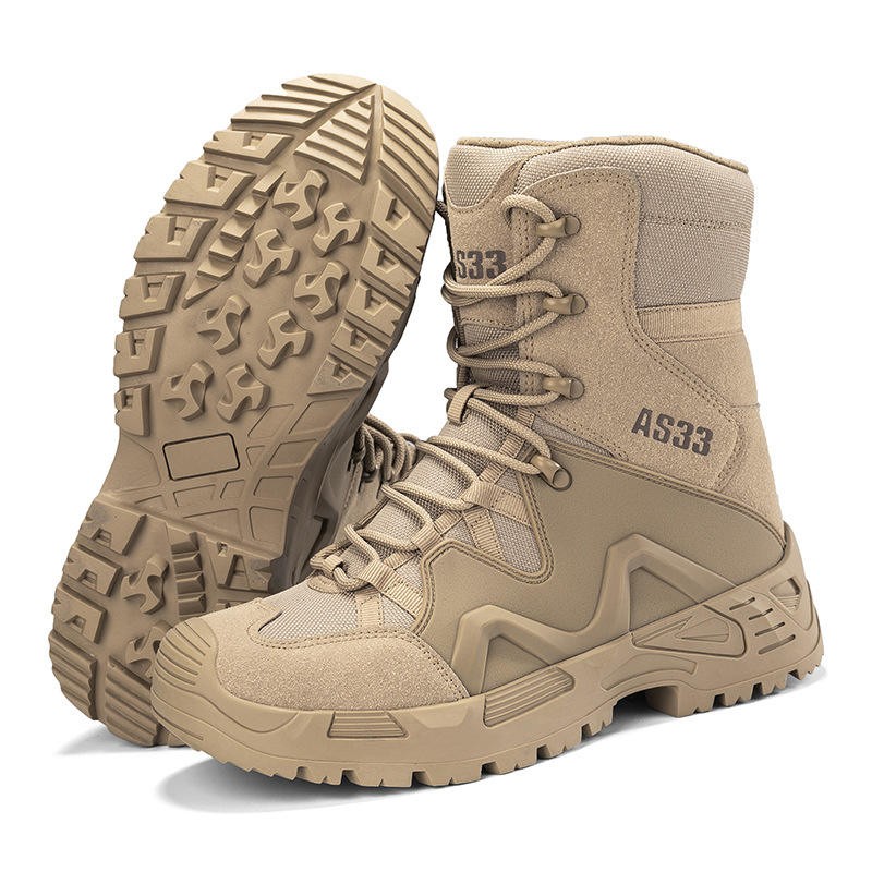 Outdoor Hiking Shoes, Desert Training Shoes, Men's Tactical Training Boots, High Ankle Tactical Combat Boots, Desert Boots