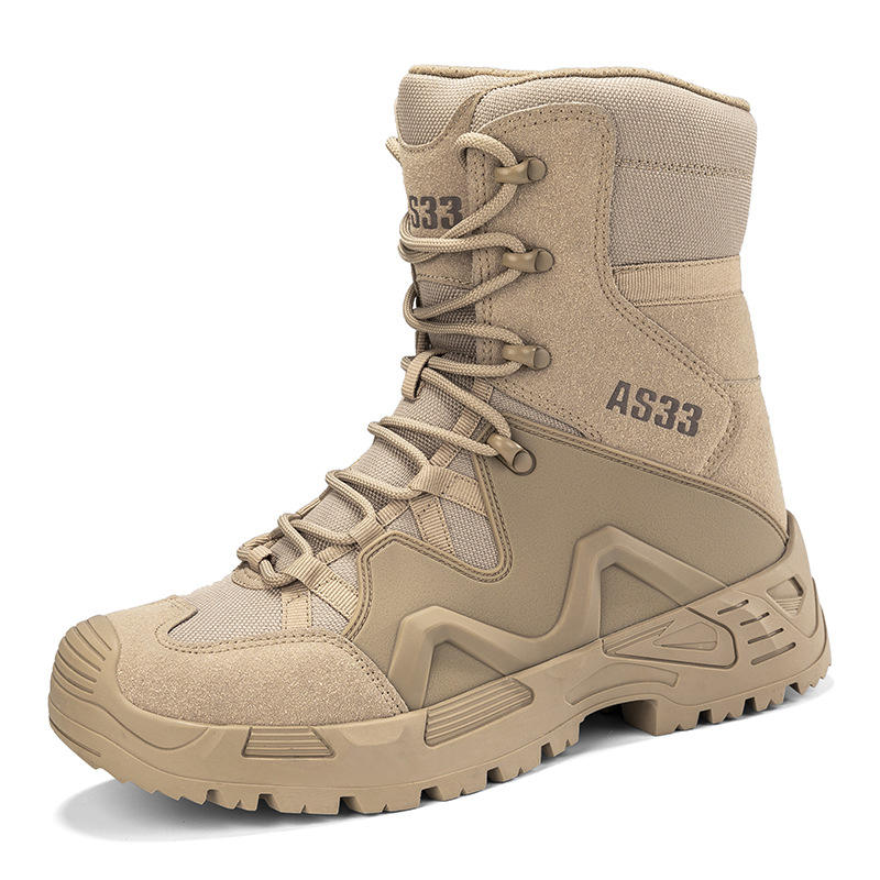 Outdoor Hiking Shoes, Desert Training Shoes, Men's Tactical Training Boots, High Ankle Tactical Combat Boots, Desert Boots