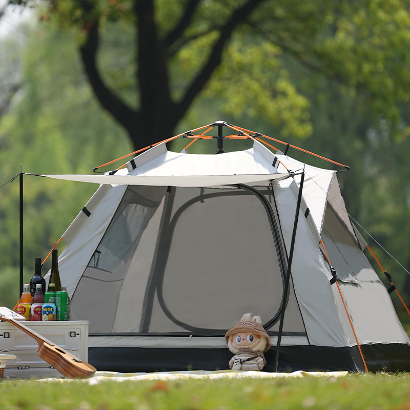 High strength waterproof tent, ventilated shelter for all kinds of weather, quick and portable installation, Oxford fabric waterproof tent for hiking