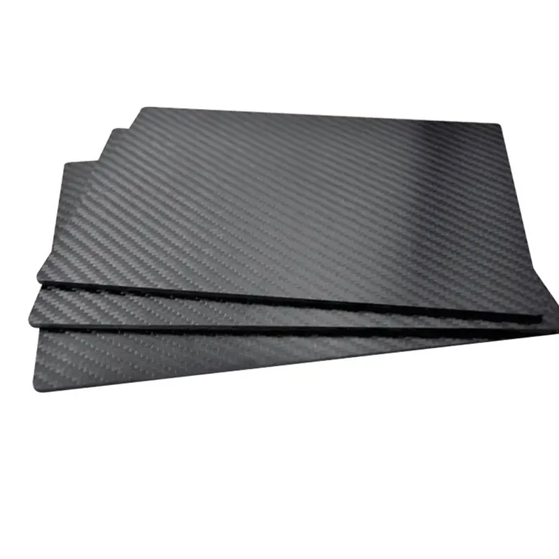 1-4MM Thickness 100X250MM 100% Carbon Fiber Sheet Satin Finish Plate Panel 3K