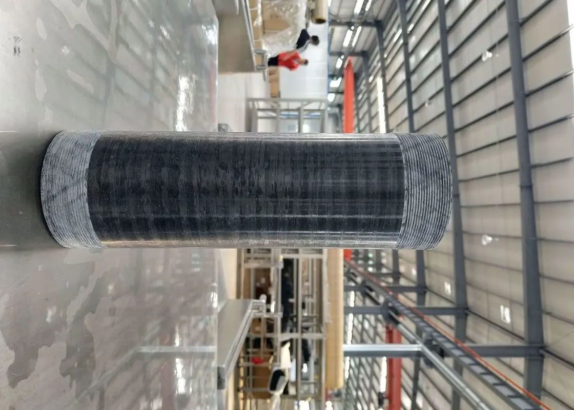 Smooth Surface Filament Wound Fiberglass Pipe , Tapered Carbon Fiber Tubing