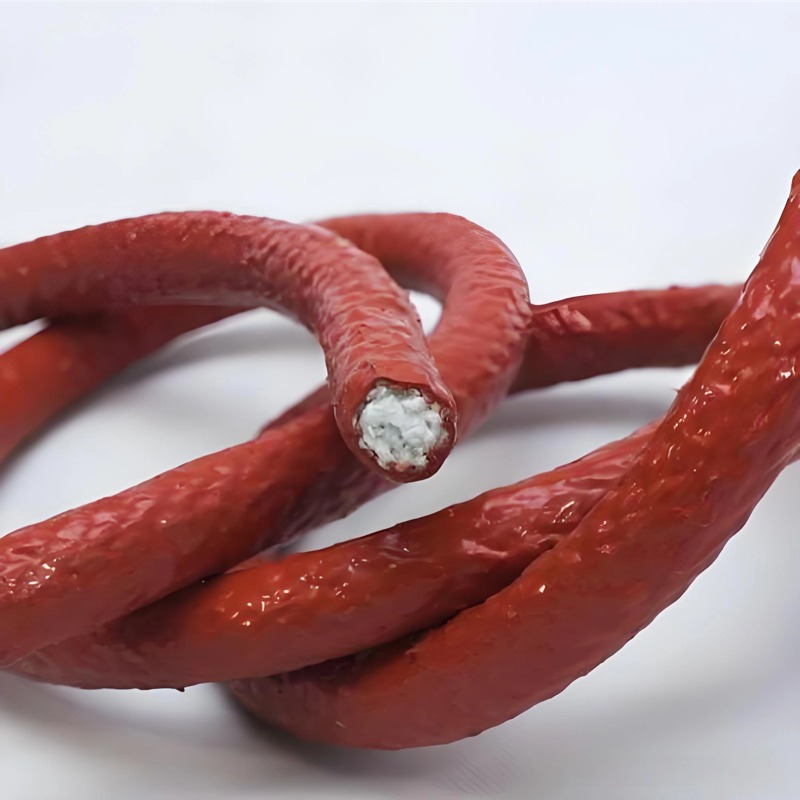 HP02TBSR Red Silicone Coated Fiberglass Round Wood Stove Door Gasket Rope