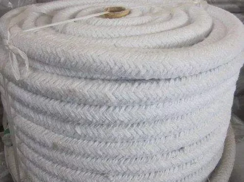 HPB02S Biosoluble Fiber Braided Round Insulation Ropes+Steel Wire&Fiberglass Filament Reinforcement