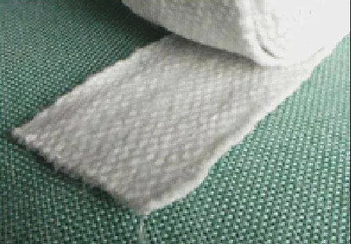 HP06CG Ceramic Fiber Woven Insulation Tapes With Fiberglass Filament Reinforcement