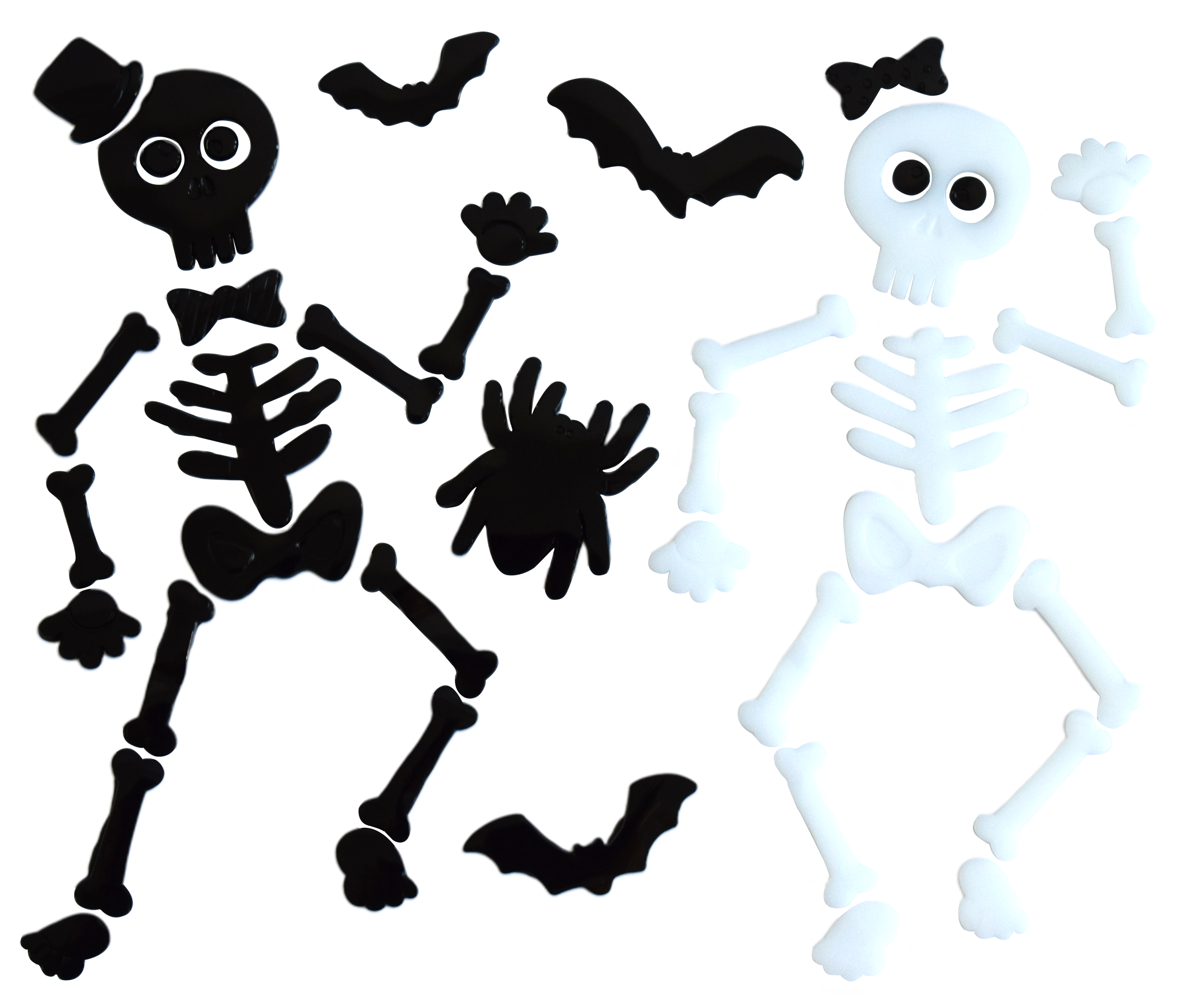 Halloween Window Gel Clings Ghost Pumpkin Bat Witch Cat Boo Blood Decal Stickers for Halloween Home Party Window Decorations