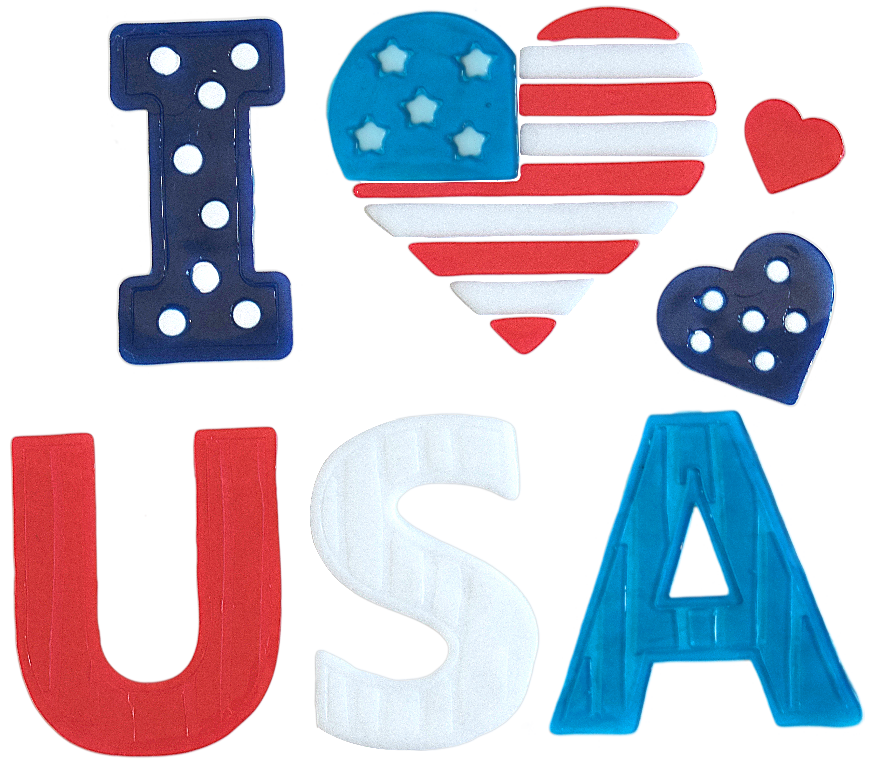 6 Sheets 4th of July Window Clings Decorations, Patriotic American Flag Gel Stickers for Glass Windows Independence Day, Memorial Day, Veteran's Day,USA Holiday Red White Blue Decor