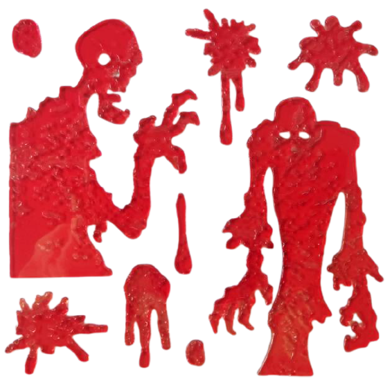 Halloween Window Gel Clings Ghost Pumpkin Bat Witch Cat Boo Blood Decal Stickers for Halloween Home Party Window Decorations