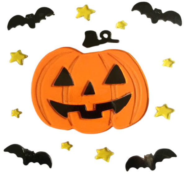 Halloween Window Gel Clings Ghost Pumpkin Bat Witch Cat Boo Blood Decal Stickers for Halloween Home Party Window Decorations