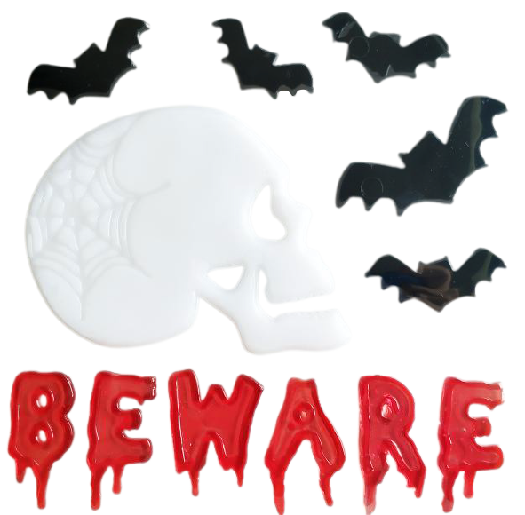 Halloween Window Gel Clings Ghost Pumpkin Bat Witch Cat Boo Blood Decal Stickers for Halloween Home Party Window Decorations