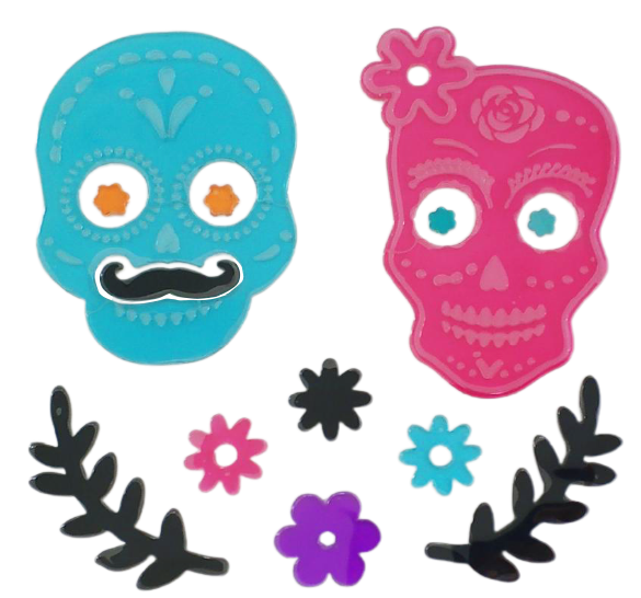 Halloween Window Gel Clings Ghost Pumpkin Bat Witch Cat Boo Blood Decal Stickers for Halloween Home Party Window Decorations