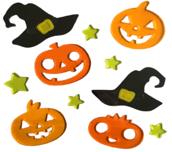 Halloween Window Gel Clings Ghost Pumpkin Bat Witch Cat Boo Blood Decal Stickers for Halloween Home Party Window Decorations