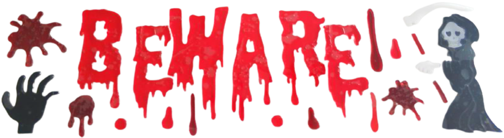 Halloween Window Gel Clings Ghost Pumpkin Bat Witch Cat Boo Blood Decal Stickers for Halloween Home Party Window Decorations