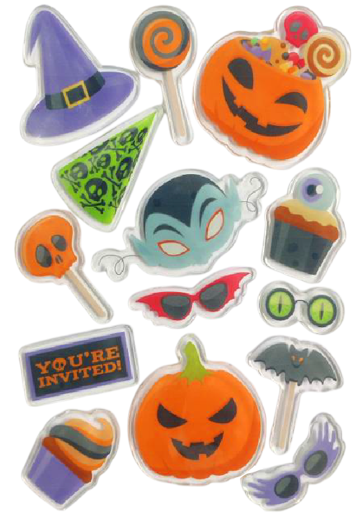 Halloween Window Gel Clings Ghost Pumpkin Bat Witch Cat Boo Blood Decal Stickers for Halloween Home Party Window Decorations