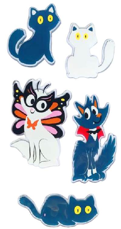 Halloween Window Gel Clings Ghost Pumpkin Bat Witch Cat Boo Blood Decal Stickers for Halloween Home Party Window Decorations