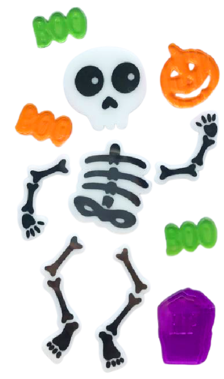 Halloween Window Gel Clings Ghost Pumpkin Bat Witch Cat Boo Blood Decal Stickers for Halloween Home Party Window Decorations