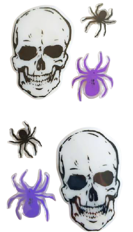 Halloween Window Gel Clings Ghost Pumpkin Bat Witch Cat Boo Blood Decal Stickers for Halloween Home Party Window Decorations