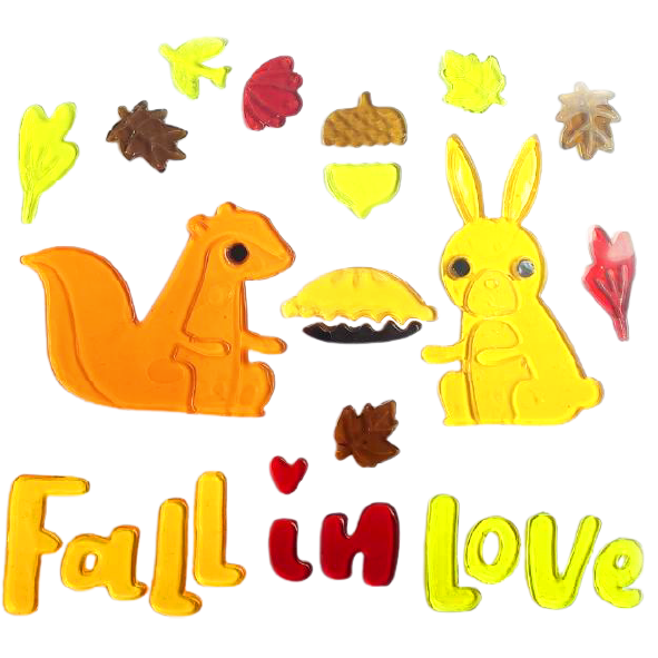 6 Sheets Fall Gel Window Clings for Glass Windows, FallThanksgiving Clings Gel Stickers,Hello Fall Leaves,Pumpkin for Autumn Holiday Window Decor