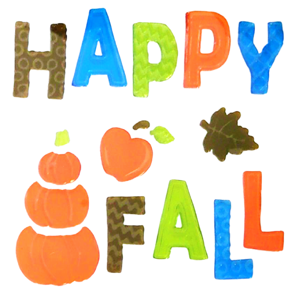 6 Sheets Fall Gel Window Clings for Glass Windows, FallThanksgiving Clings Gel Stickers,Hello Fall Leaves,Pumpkin for Autumn Holiday Window Decor