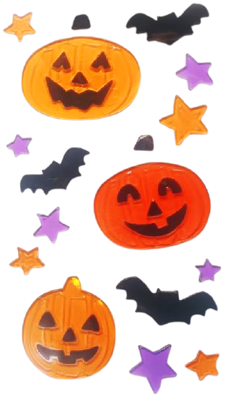 Halloween Window Gel Clings Ghost Pumpkin Bat Witch Cat Boo Blood Decal Stickers for Halloween Home Party Window Decorations