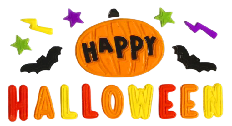 Halloween Window Gel Clings Ghost Pumpkin Bat Witch Cat Boo Blood Decal Stickers for Halloween Home Party Window Decorations