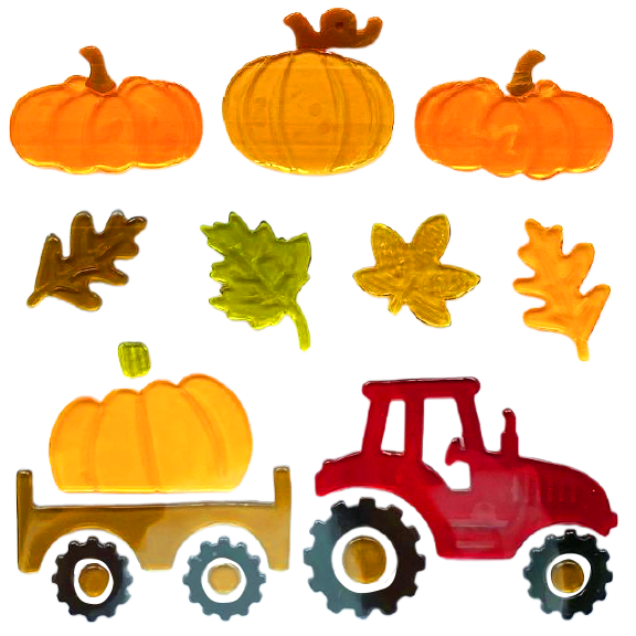Fall Gel Window Clings for Glass Windows, FallThanksgiving Clings Gel Stickers,Hello Fall Leaves,Pumpkin for Autumn Holiday Window Decor