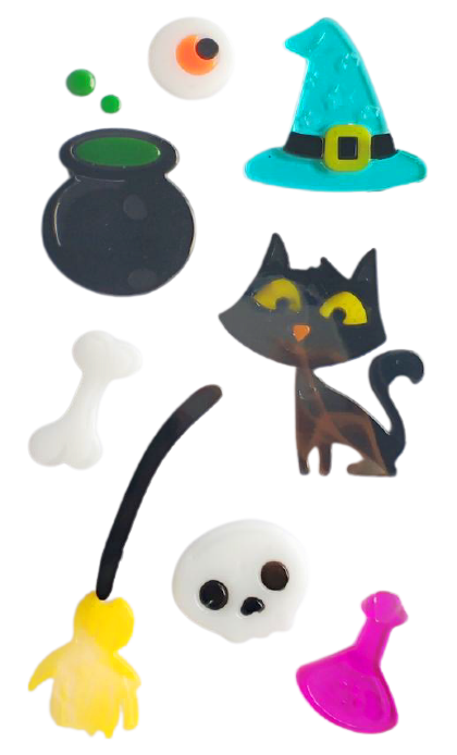 Halloween Window Gel Clings Ghost Pumpkin Bat Witch Cat Boo Blood Decal Stickers for Halloween Home Party Window Decorations