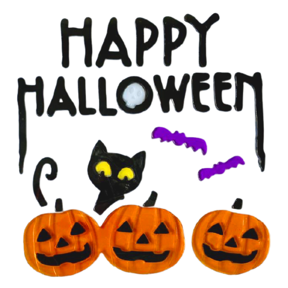 Halloween Window Gel Clings Ghost Pumpkin Bat Witch Cat Boo Blood Decal Stickers for Halloween Home Party Window Decorations