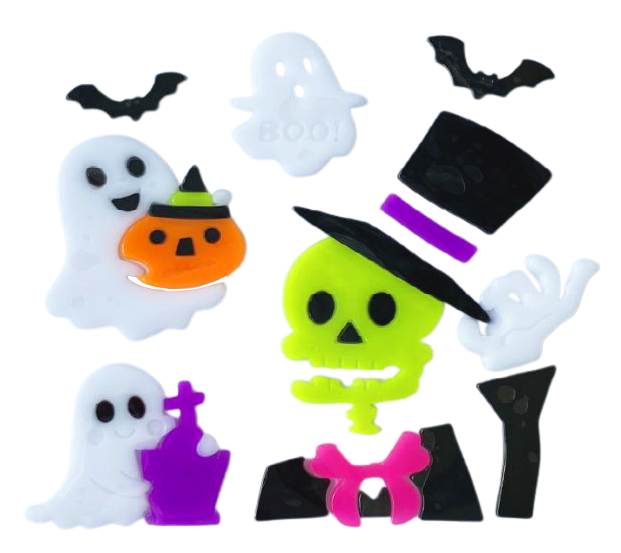 Halloween Window Gel Clings Ghost Pumpkin Bat Witch Cat Boo Blood Decal Stickers for Halloween Home Party Window Decorations