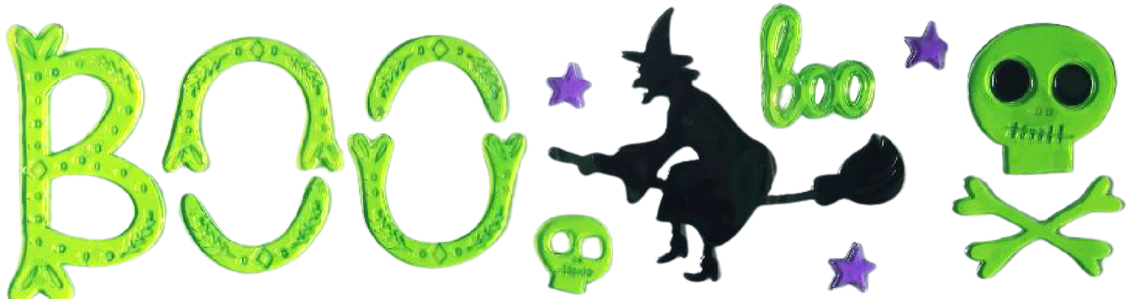 Halloween Window Gel Clings Ghost Pumpkin Bat Witch Cat Boo Blood Decal Stickers for Halloween Home Party Window Decorations