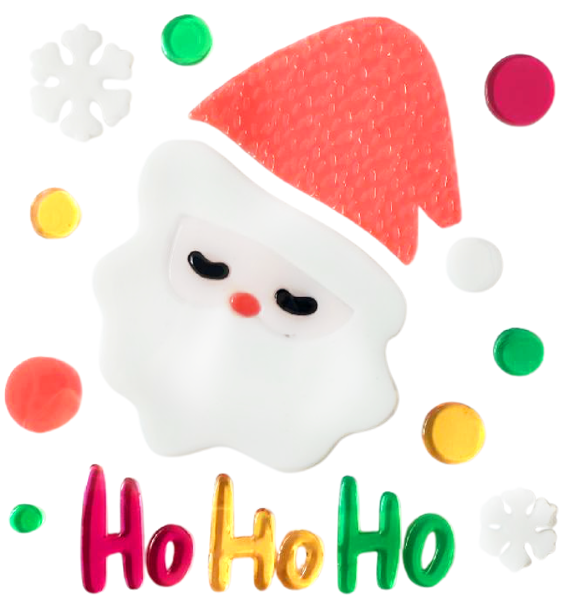 Christmas Gel Window Clings - Xmas Santa Claus Snowman Snowflake Penguin Christmas Tree Gift Window Stickers for Kids