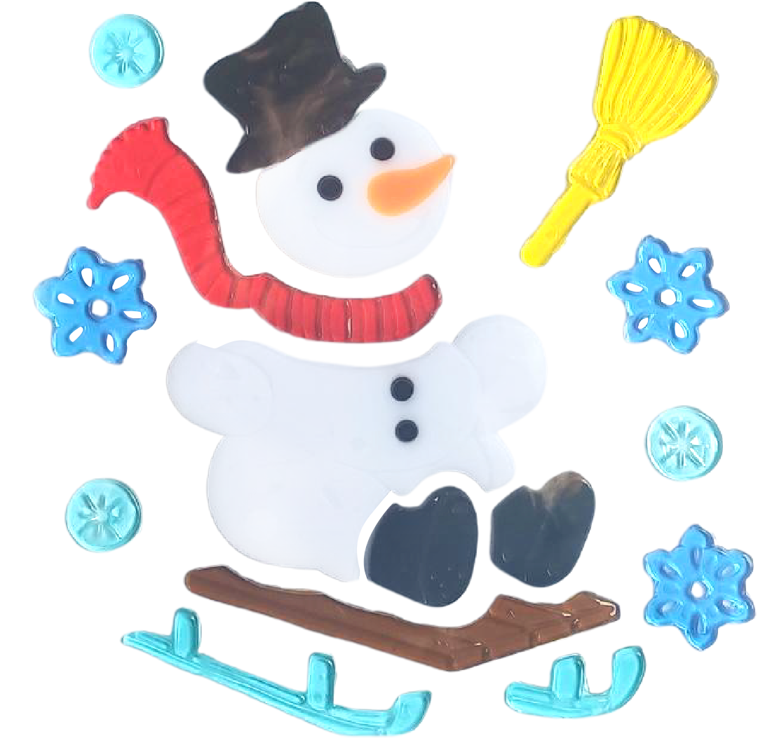 Christmas Gel Window Clings - Xmas Santa Claus Snowman Snowflake Penguin Christmas Tree Gift Window Stickers for Kids